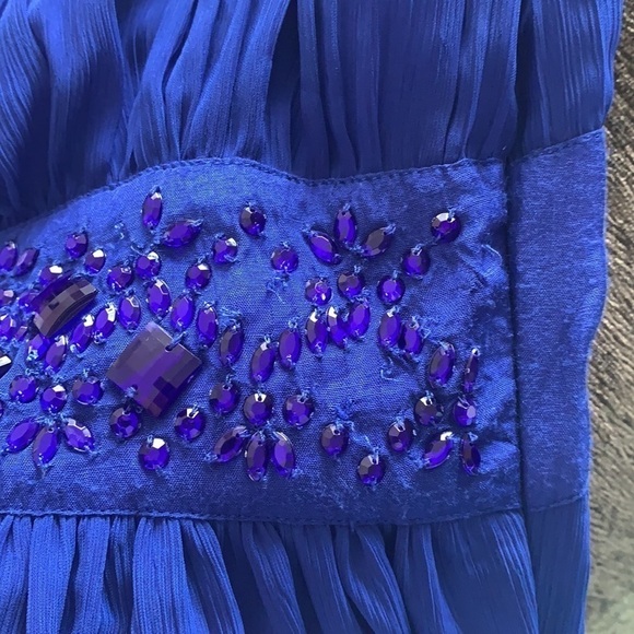 Divided by H&M Royal blue sleeveless pleated mini dress size 8 - Picture 13 of 15